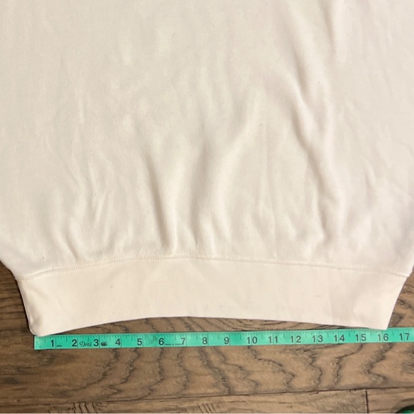 J. Crew Women’s Vintage Fleece Batwing Sweatshirt Natural - Picture 5 of 16